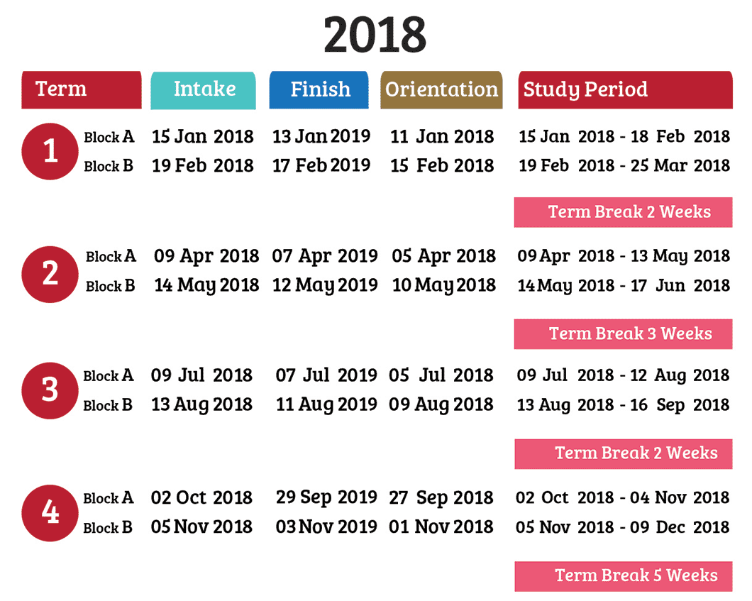2018 17 academic calendar